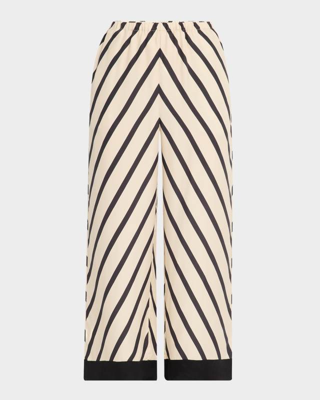 Mirabello Cropped Wide-Leg Trousers